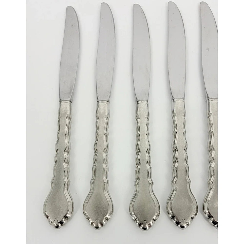Oneida Community Cello Set of 8 Dinner Knives Stainless Flatware